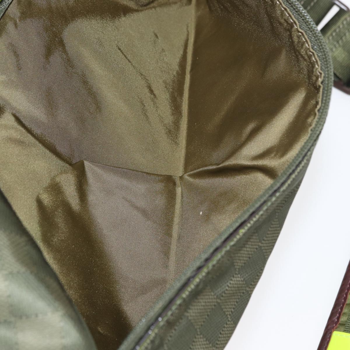 LOUIS VUITTON Damier Challenge Nylon Messenger bag Bag Khaki N41239 Auth mr1791