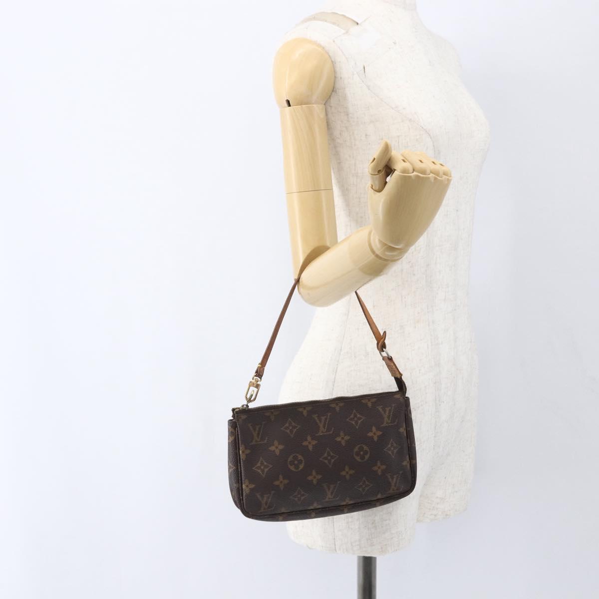 LOUIS VUITTON Monogram Pochette Accessoires Pouch M51980 LV Auth mr1809