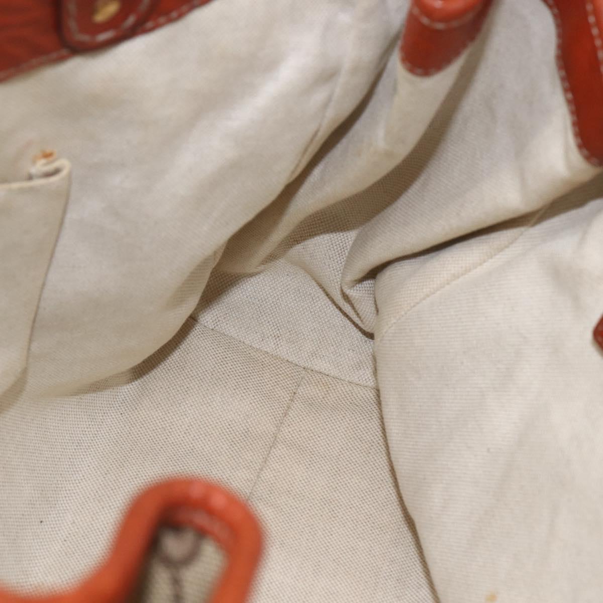 GUCCI GG Canvas Hand Bag Beige Gold 247183 Auth mr1815