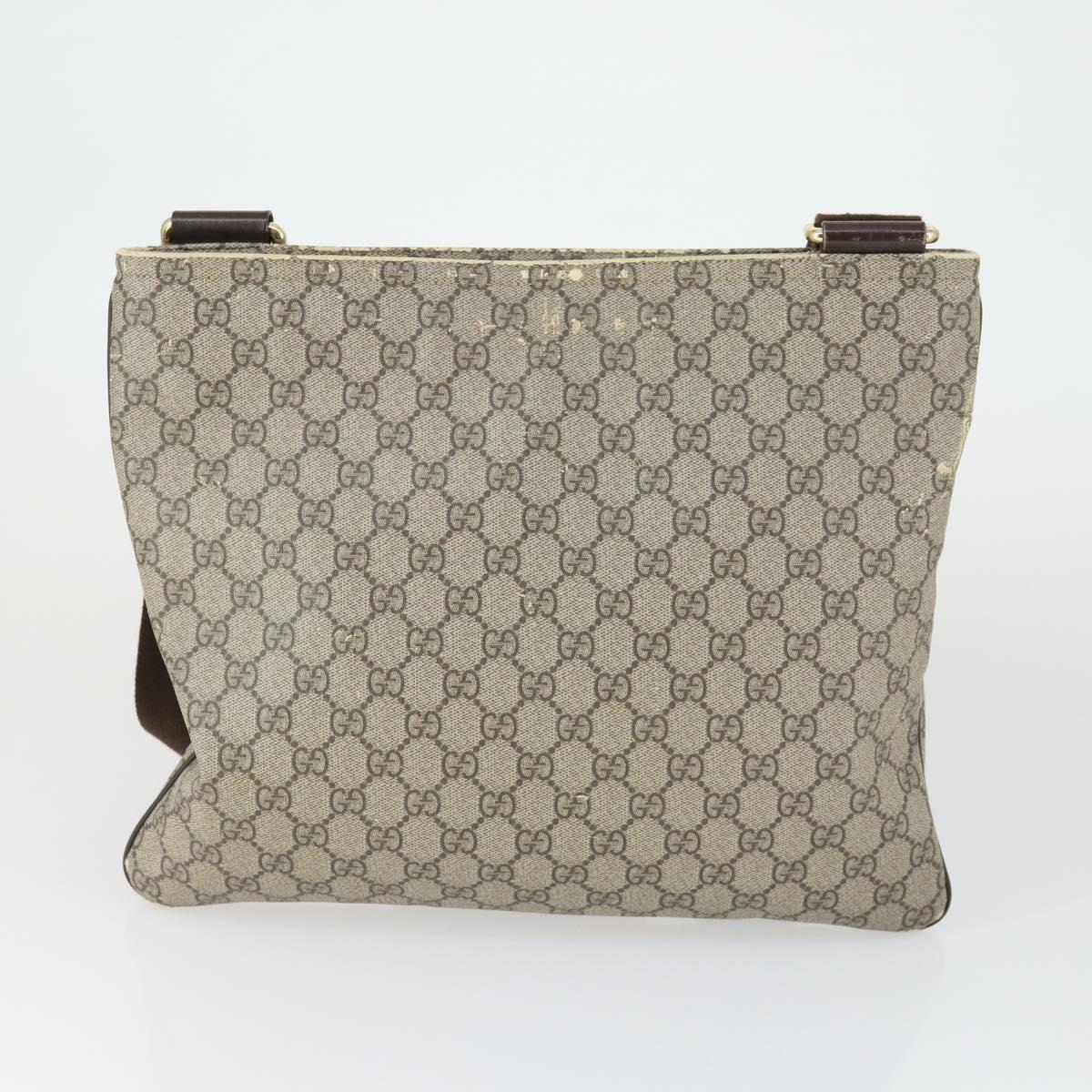 GUCCI GG Supreme Web Sherry Line Tote Bag PVC 5 Set Beige Red Auth mr1849