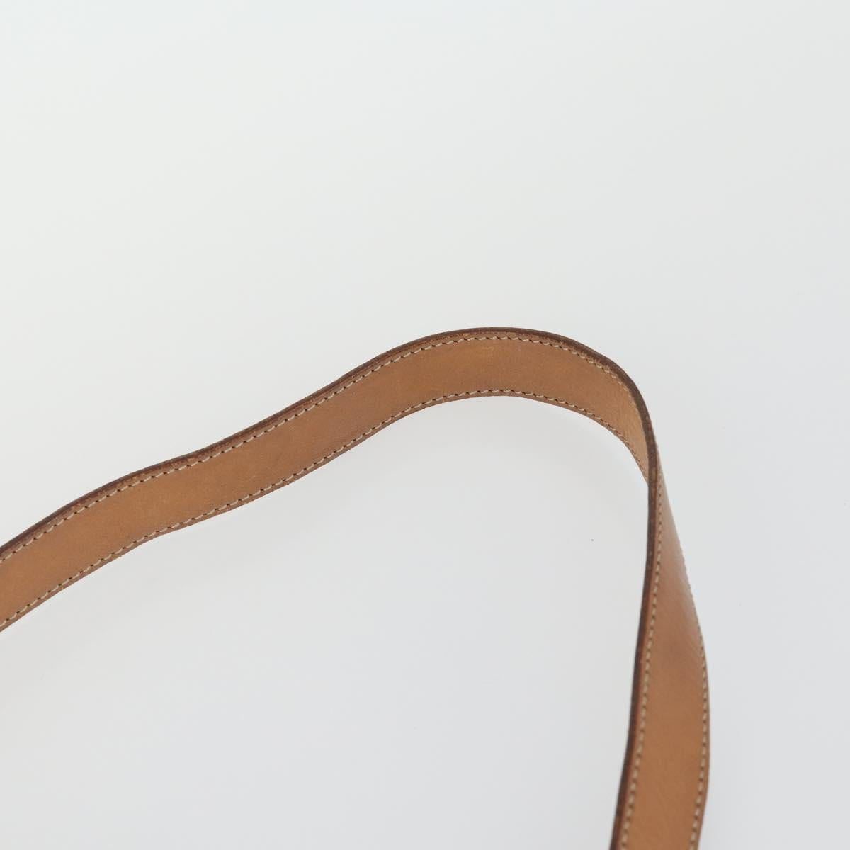 CELINE Macadam Canvas Shoulder Bag PVC 3 Set Brown Auth mr1851