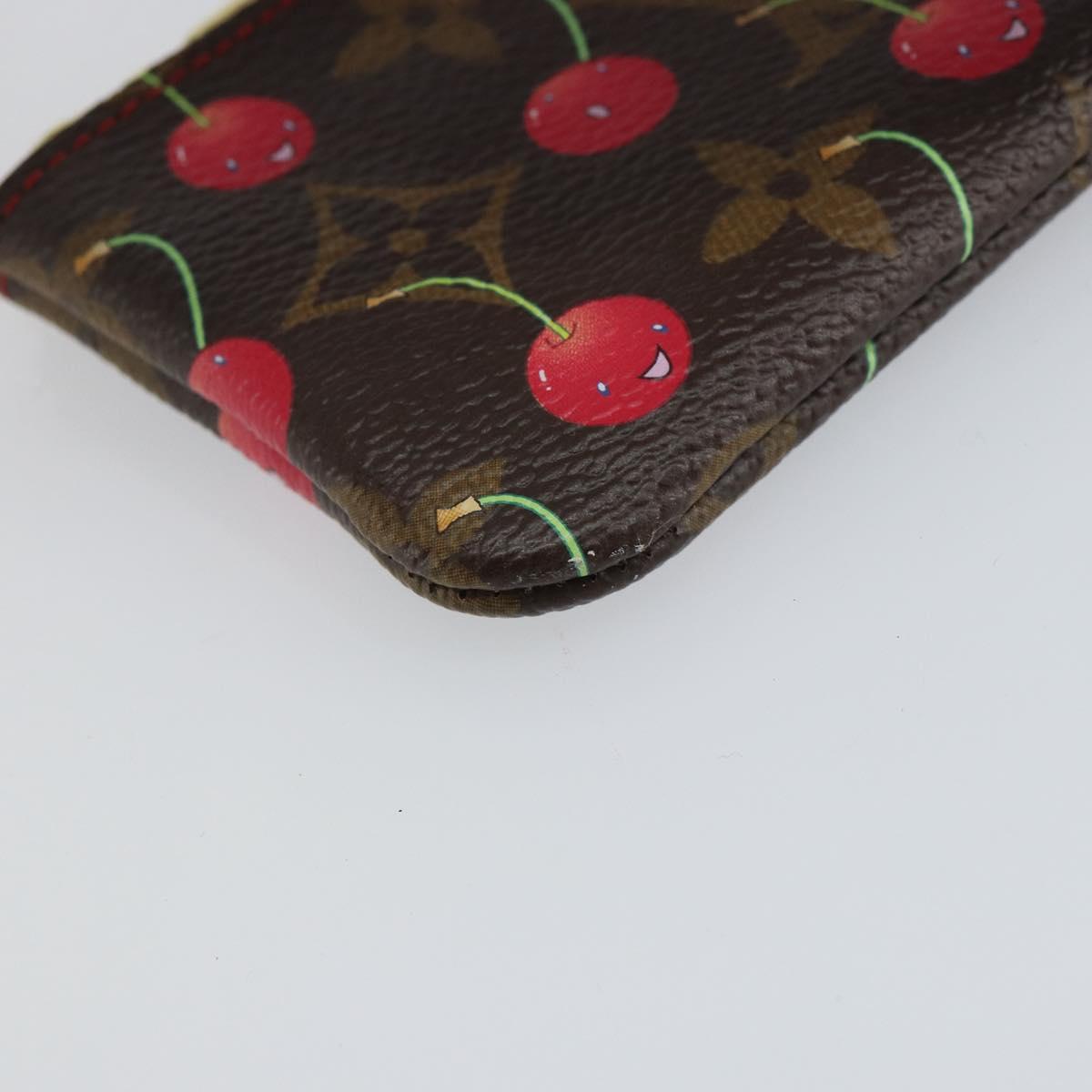 LOUIS VUITTON Monogram Cherry Pochette Cles Coin Purse M95042 LV Auth mr1861V