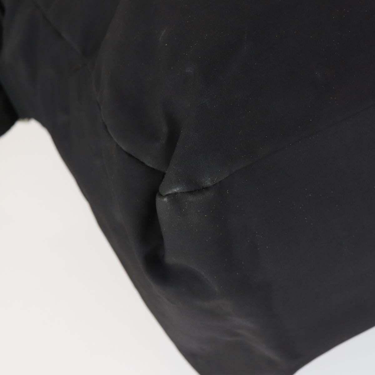 PRADA Sports Hand Bag Nylon 2way Black Silver Auth mr1877