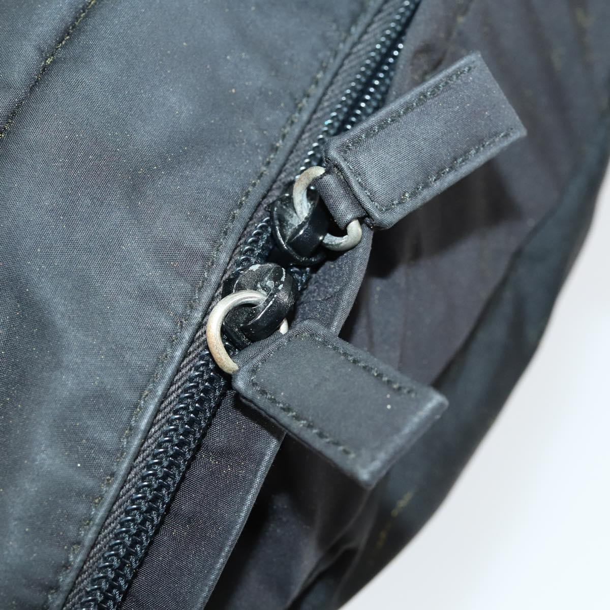 PRADA Sports Hand Bag Nylon 2way Black Silver Auth mr1877