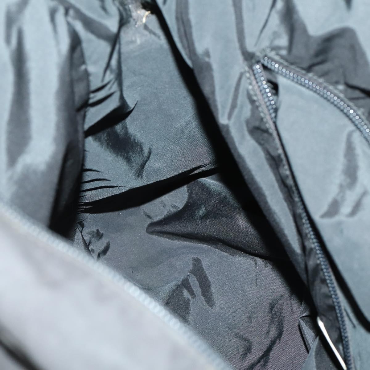 PRADA Sports Hand Bag Nylon 2way Black Silver Auth mr1877