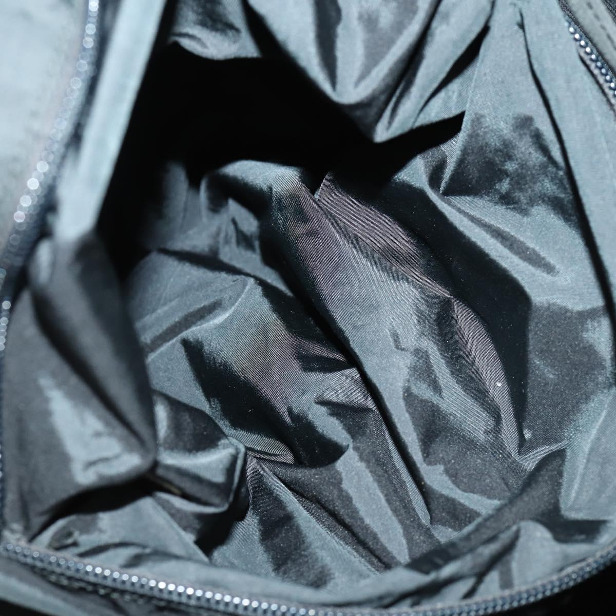 PRADA Sports Hand Bag Nylon 2way Black Silver Auth mr1877