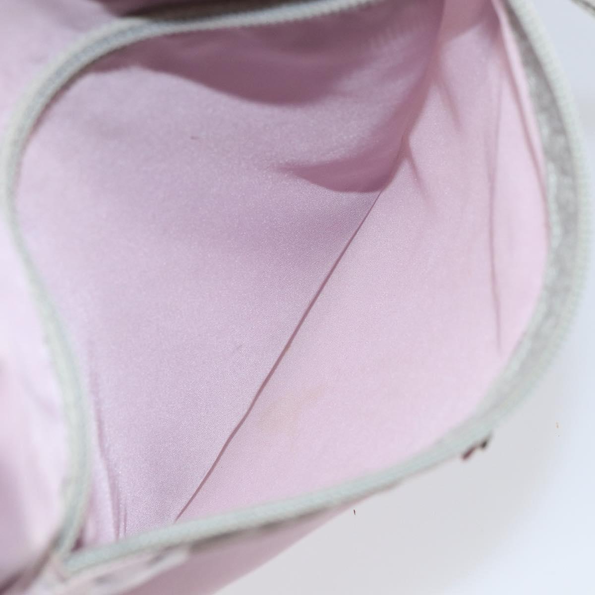 PRADA Shoulder Bag Nylon Pink Silver Auth mr1900