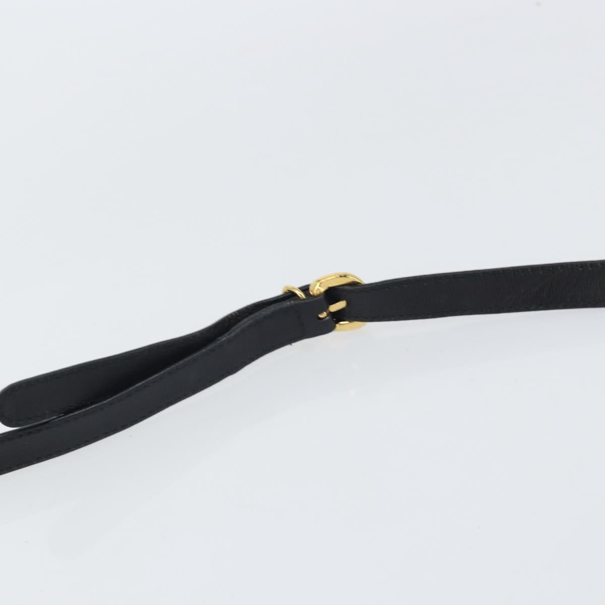 GUCCI Micro GG Supreme Shoulder Bag PVC Black Gold 004 14 0264 Auth mr1924