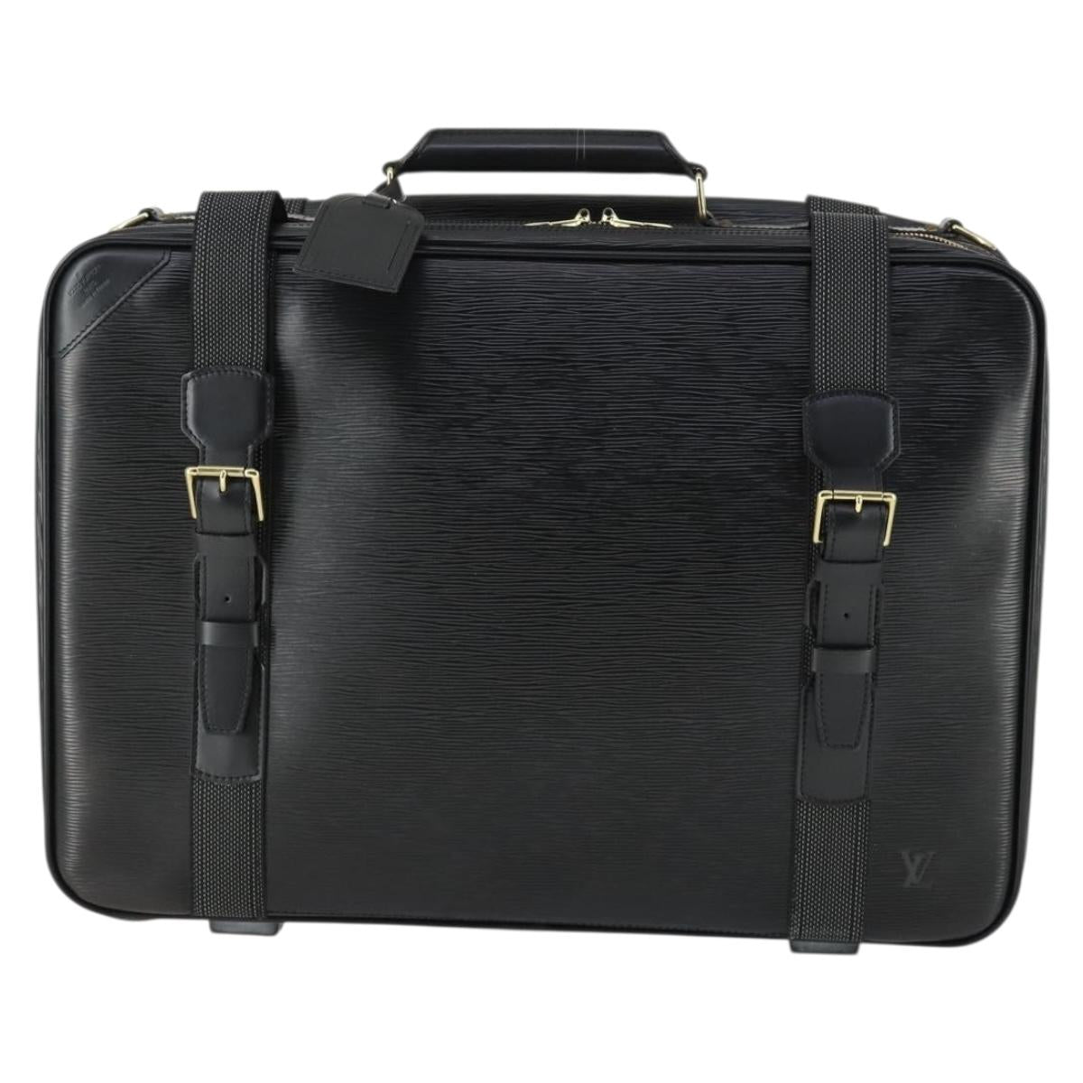 LOUIS VUITTON Epi Satellite 53 Trunk SPO Black LV Auth mr1937V