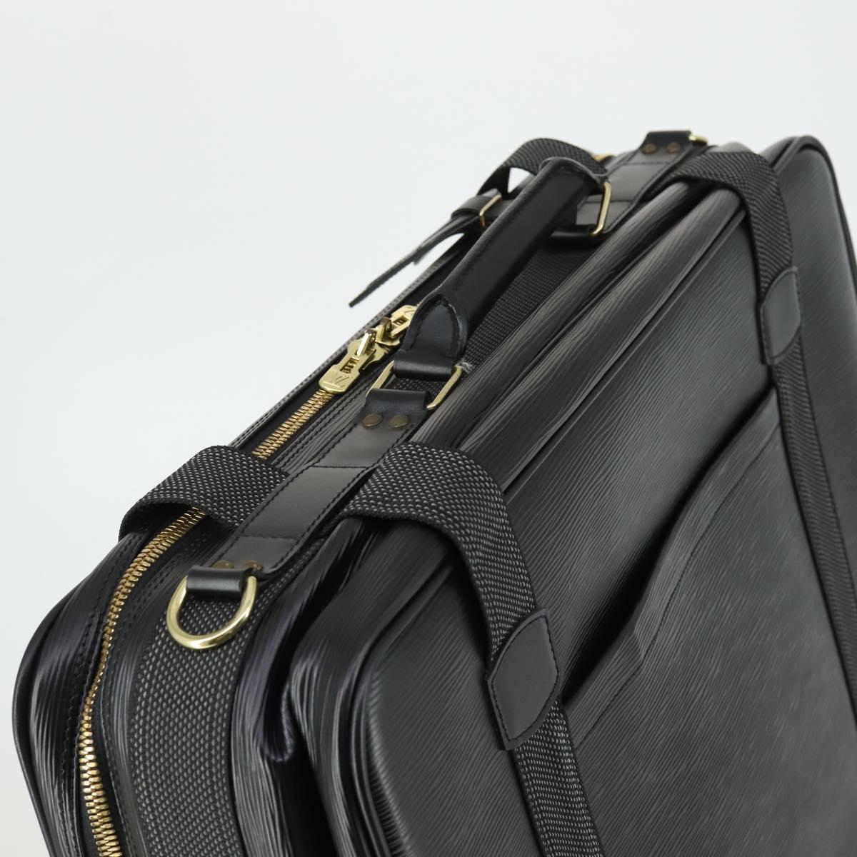 LOUIS VUITTON Epi Satellite 53 Trunk SPO Black LV Auth mr1937V