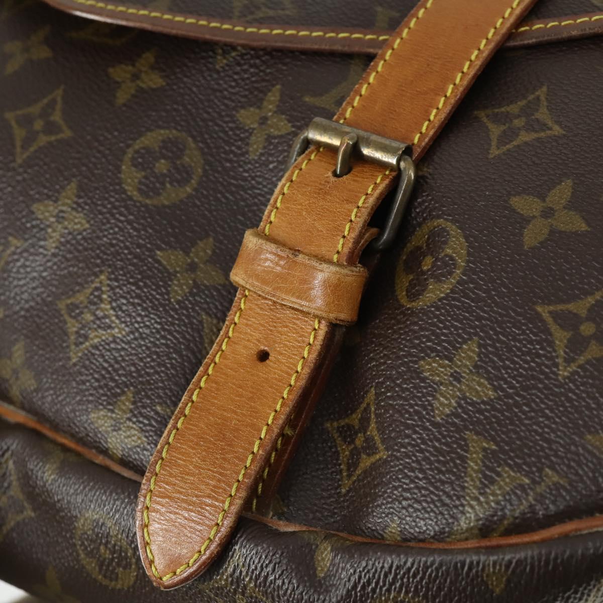 LOUIS VUITTON Monogram Saumur 43 Shoulder Bag M42252 LV Auth mr1947