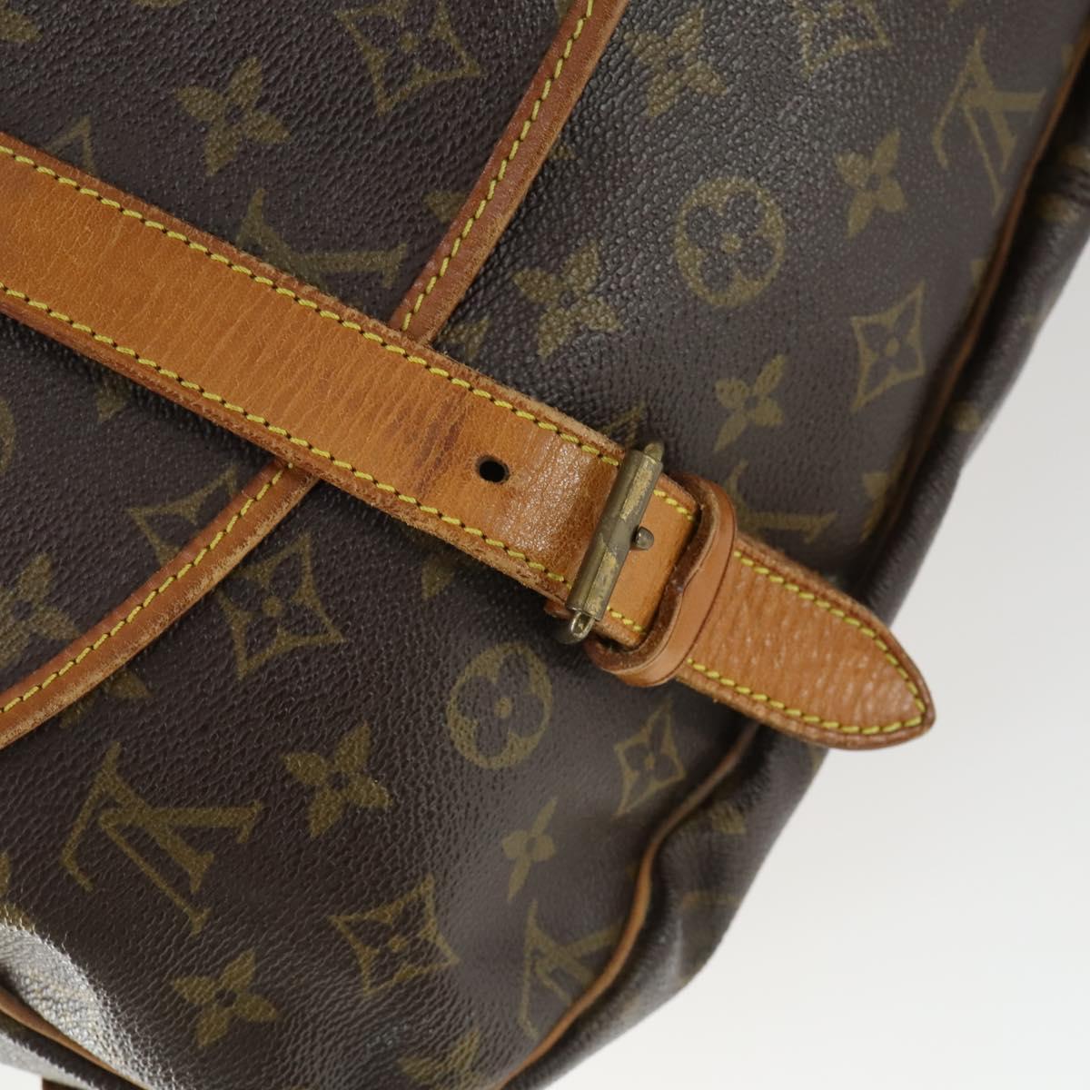 LOUIS VUITTON Monogram Saumur 43 Shoulder Bag M42252 LV Auth mr1947