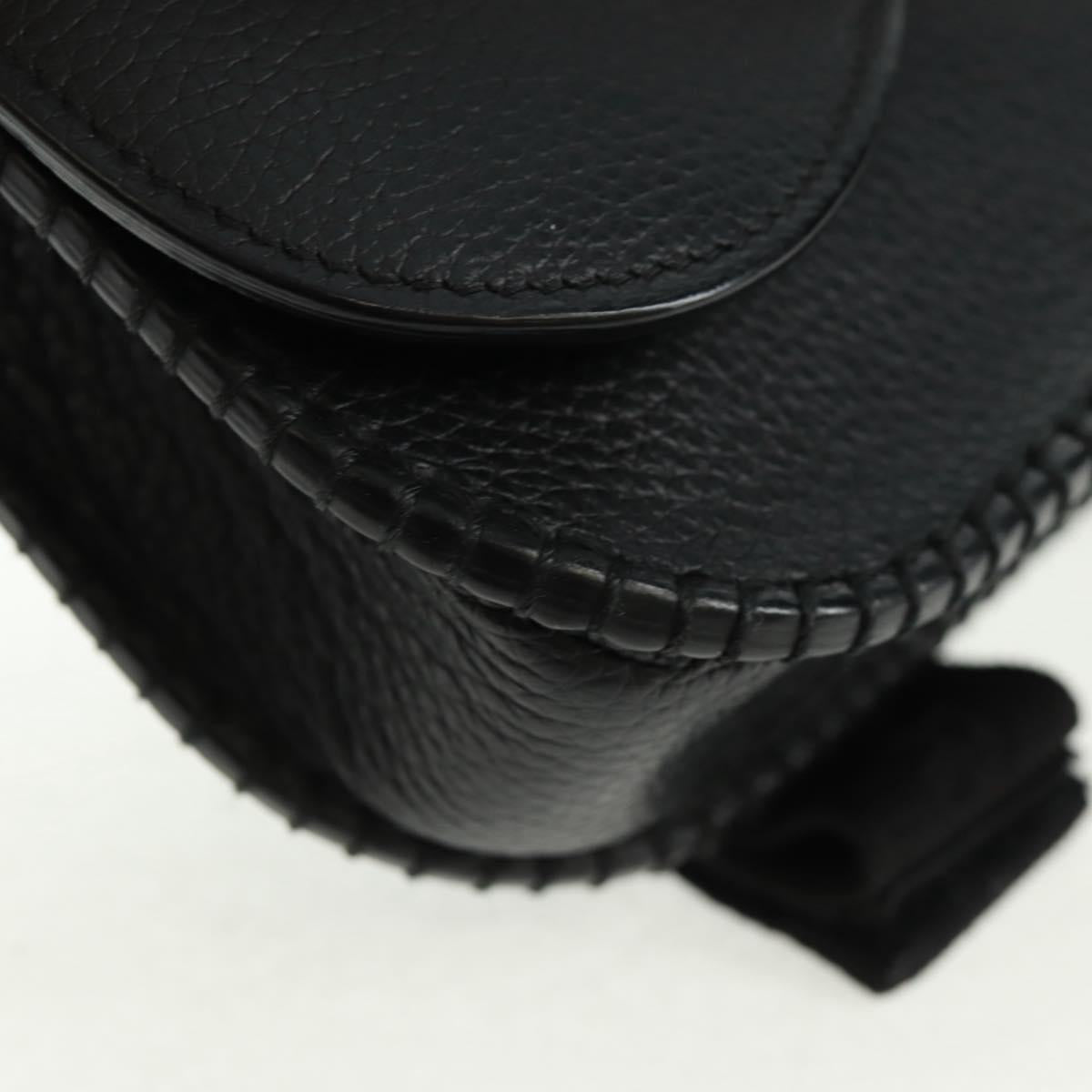 Christian Dior Cactus Jack Arm Pouch Mini Bag Pouch Leather Black Auth mr1963V