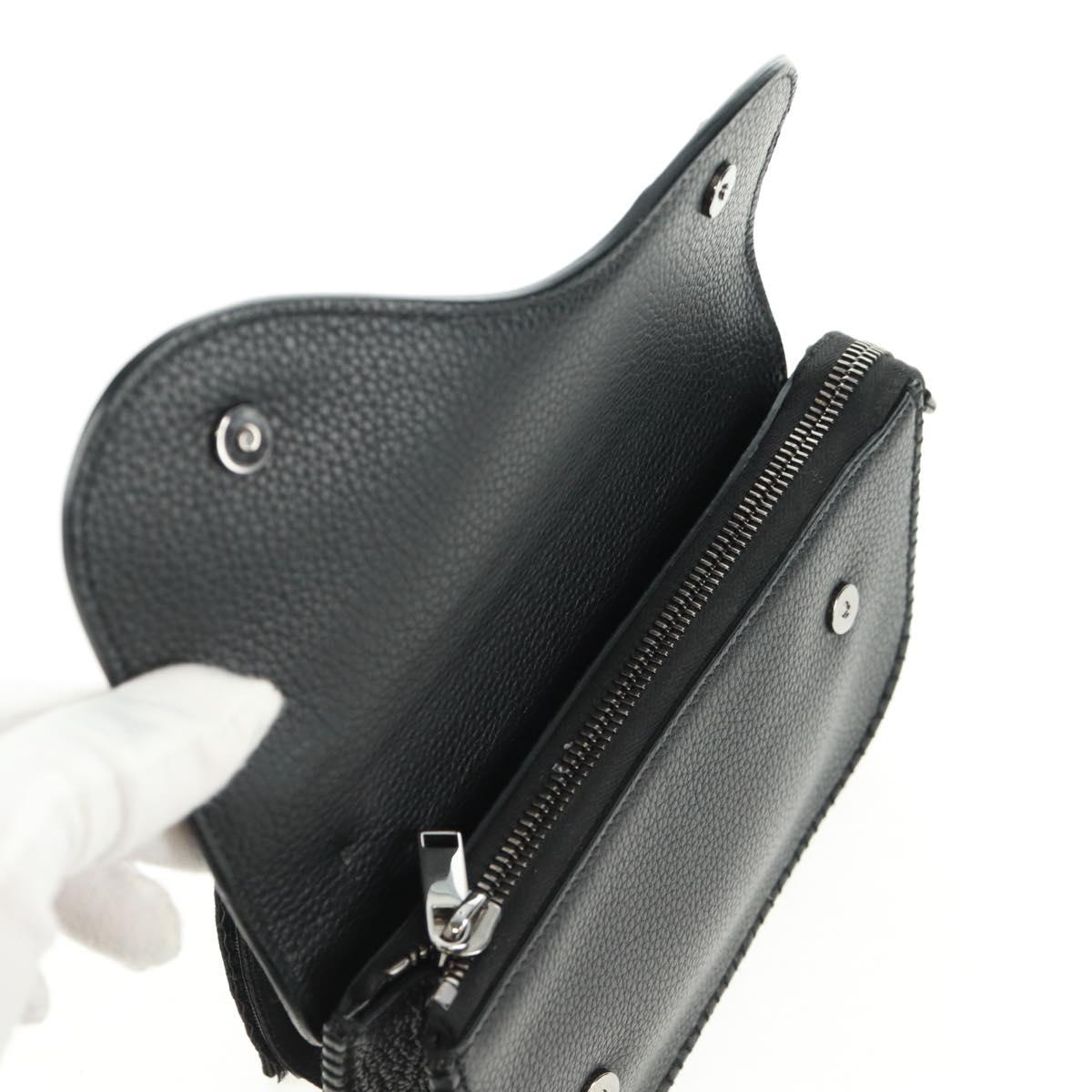 Christian Dior Cactus Jack Arm Pouch Mini Bag Pouch Leather Black Auth mr1963V