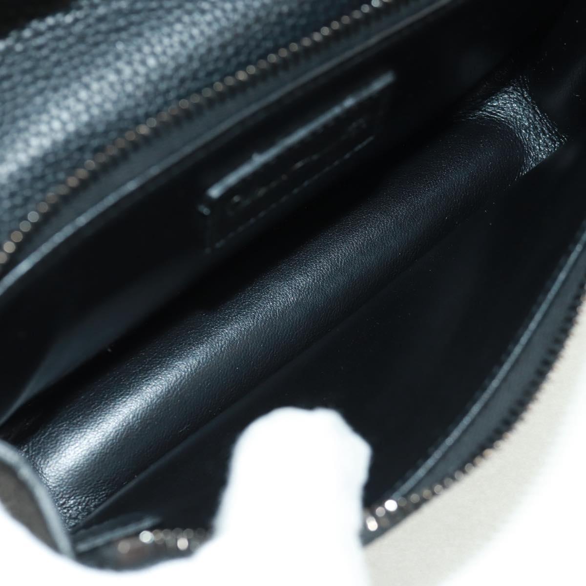 Christian Dior Cactus Jack Arm Pouch Mini Bag Pouch Leather Black Auth mr1963V