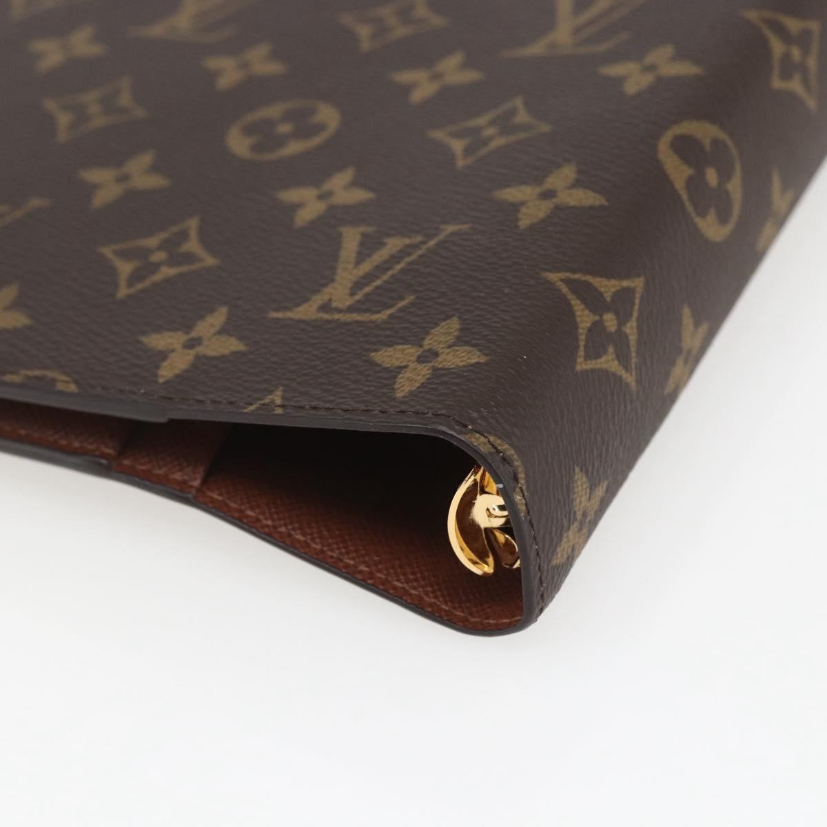 LOUIS VUITTON Monogram Agenda GM Day Planner Cover R20106 LV Auth mr1968V