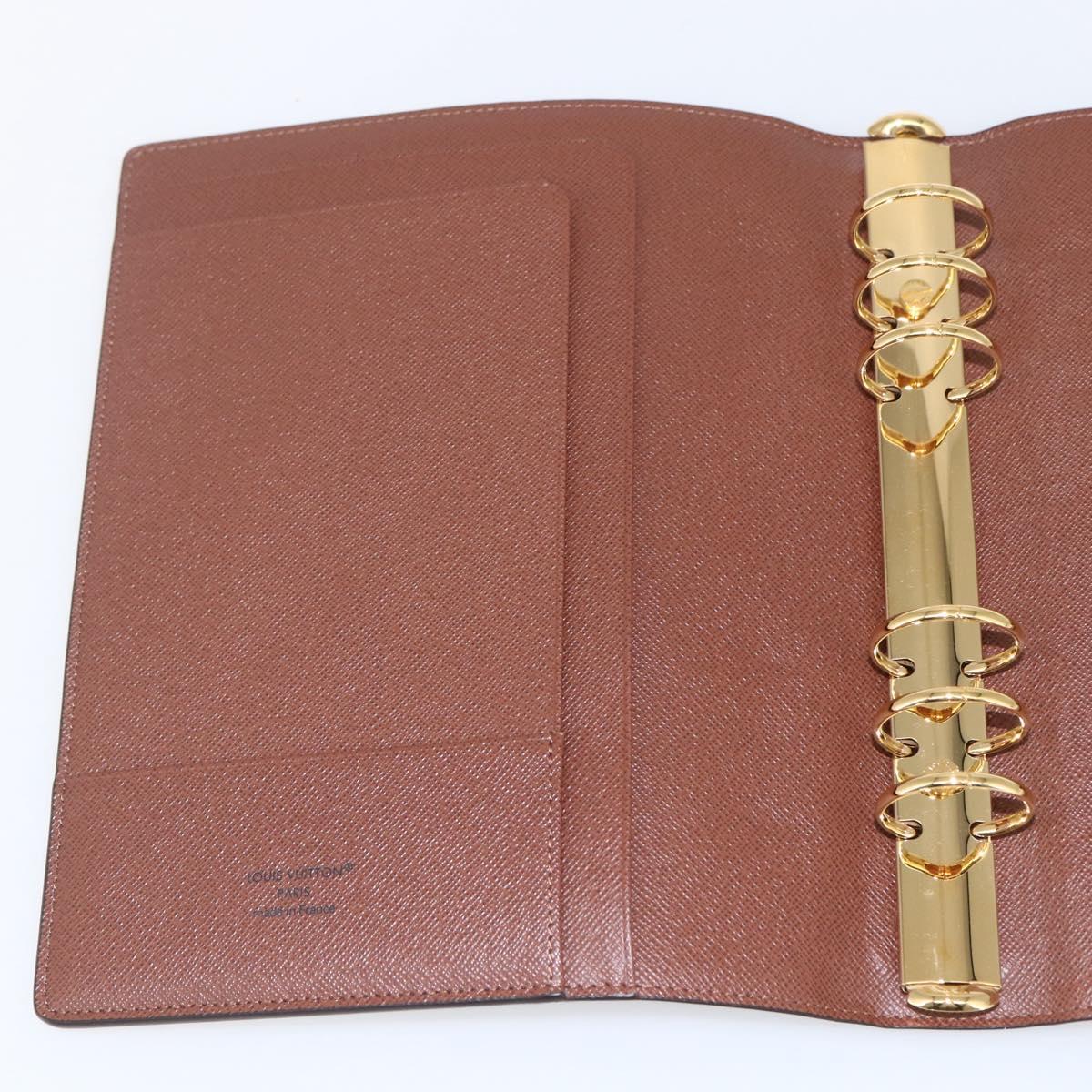 LOUIS VUITTON Monogram Agenda GM Day Planner Cover R20106 LV Auth mr1968V