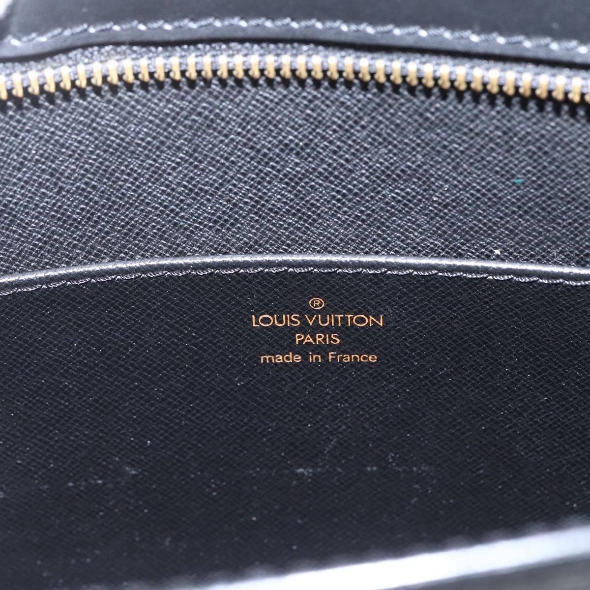 LOUIS VUITTON Epi Pochette Homme Clutch Bag Black M52522 LV Auth mr1972
