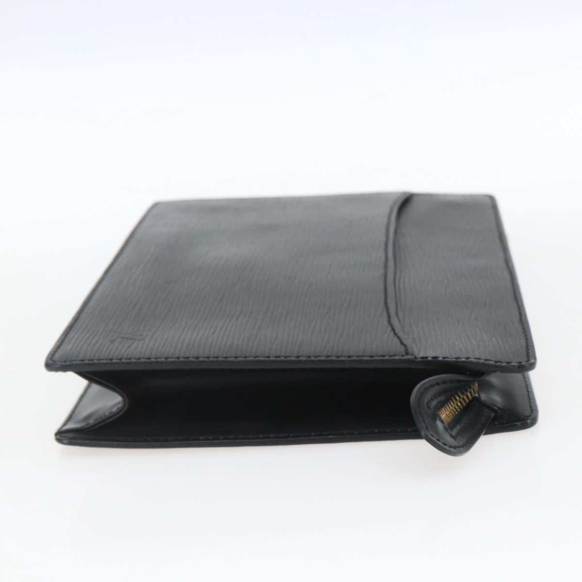 LOUIS VUITTON Epi Pochette Homme Clutch Bag Black M52522 LV Auth mr1972