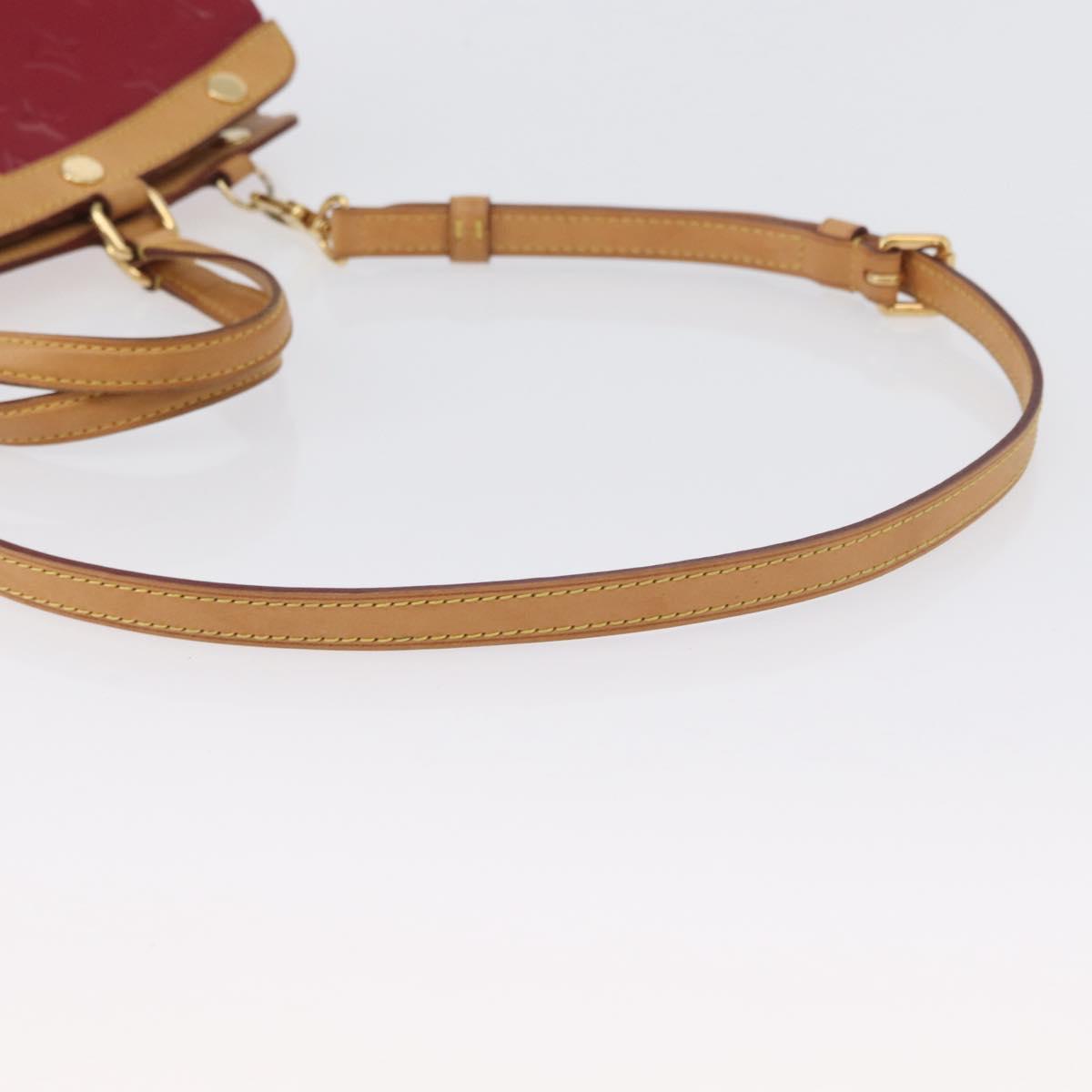 LOUIS VUITTON Monogram Vernis Blair MM Bag 2way Rose Andian M91798 Auth mr1990