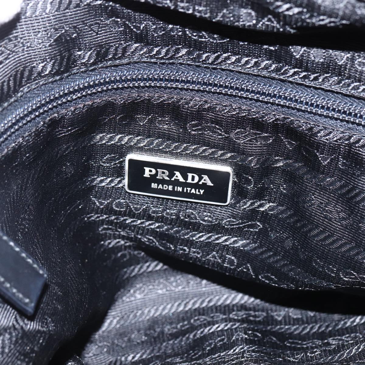 PRADA Shoulder Bag Nylon Red Silver Auth mr2008