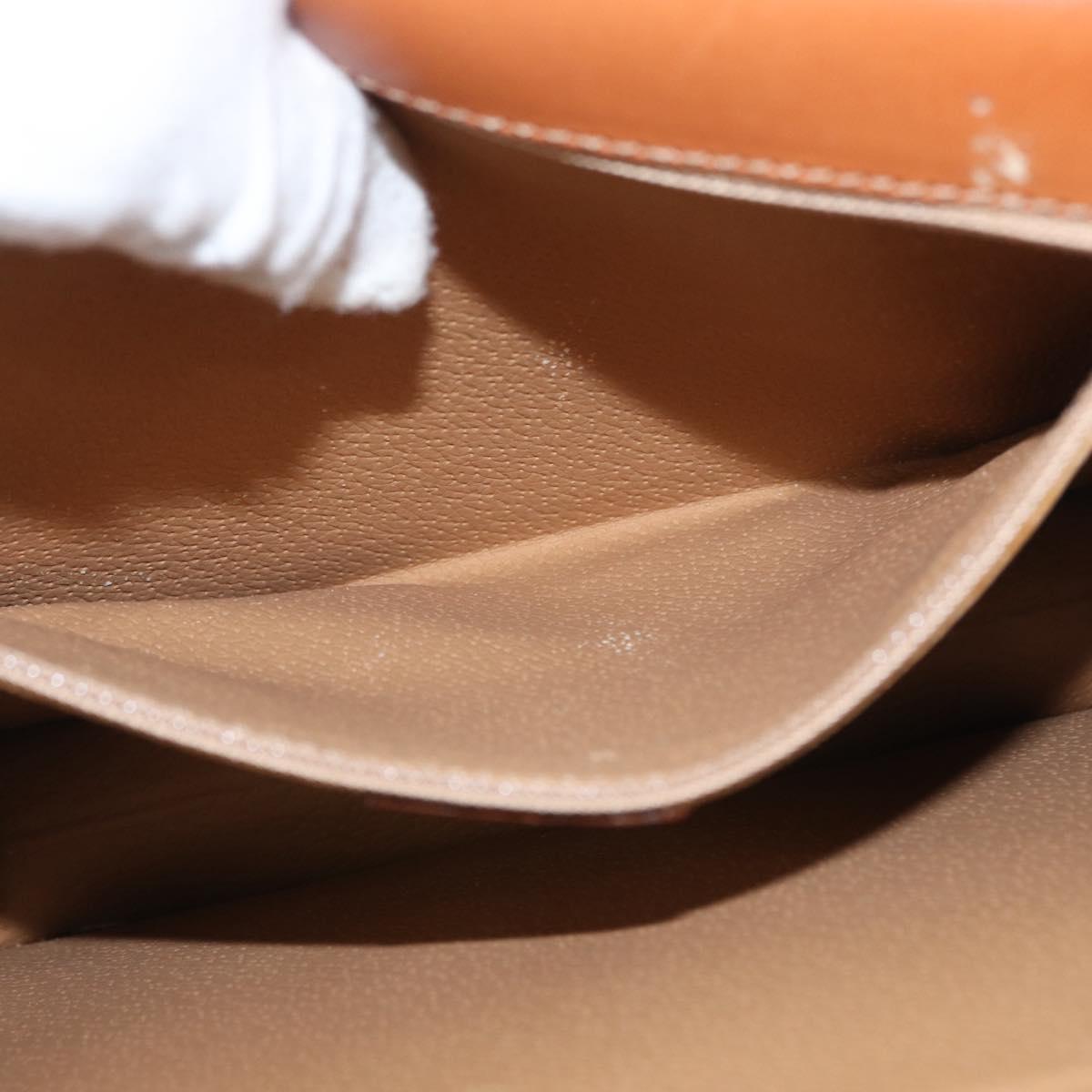 CELINE Macadam Canvas Hand Bag PVC Beige Gold Auth mr2012