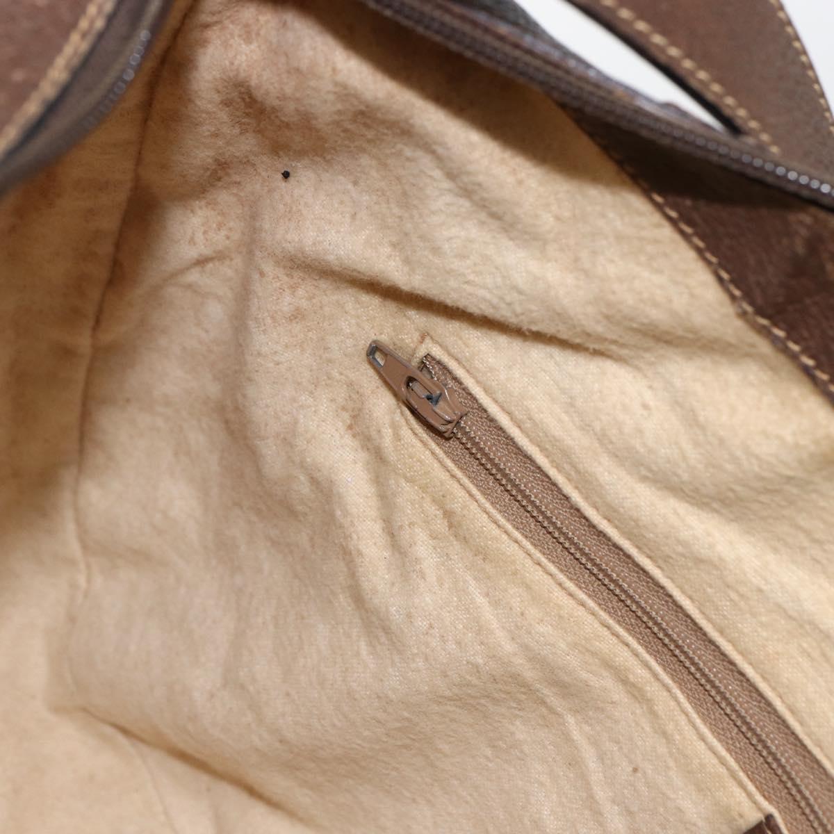 GUCCI GG Supreme Shoulder Bag PVC Beige Gold 001 256 0719 Auth mr2014