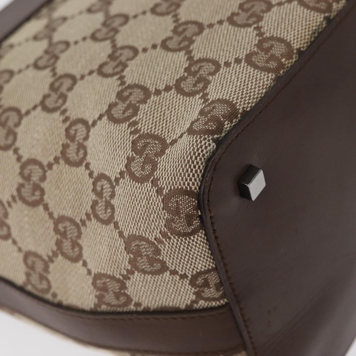 GUCCI GG Canvas Shoulder Bag Beige 001 4299 Auth mr2016