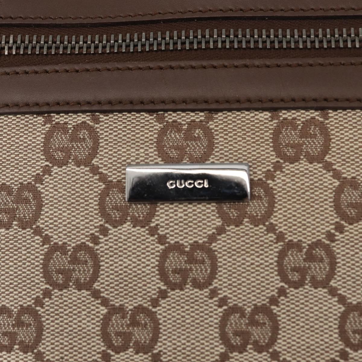 GUCCI GG Canvas Shoulder Bag Beige 001 4299 Auth mr2016