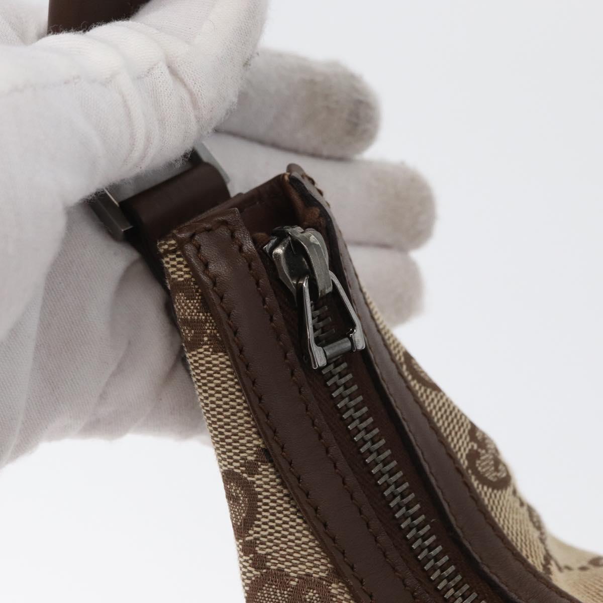 GUCCI GG Canvas Shoulder Bag Beige 001 4299 Auth mr2016