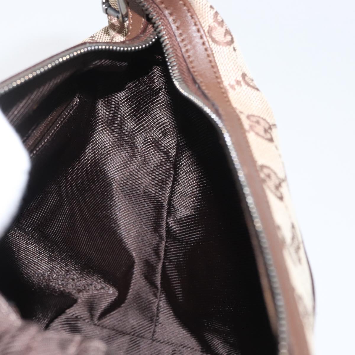 GUCCI GG Canvas Shoulder Bag Beige 001 4299 Auth mr2016