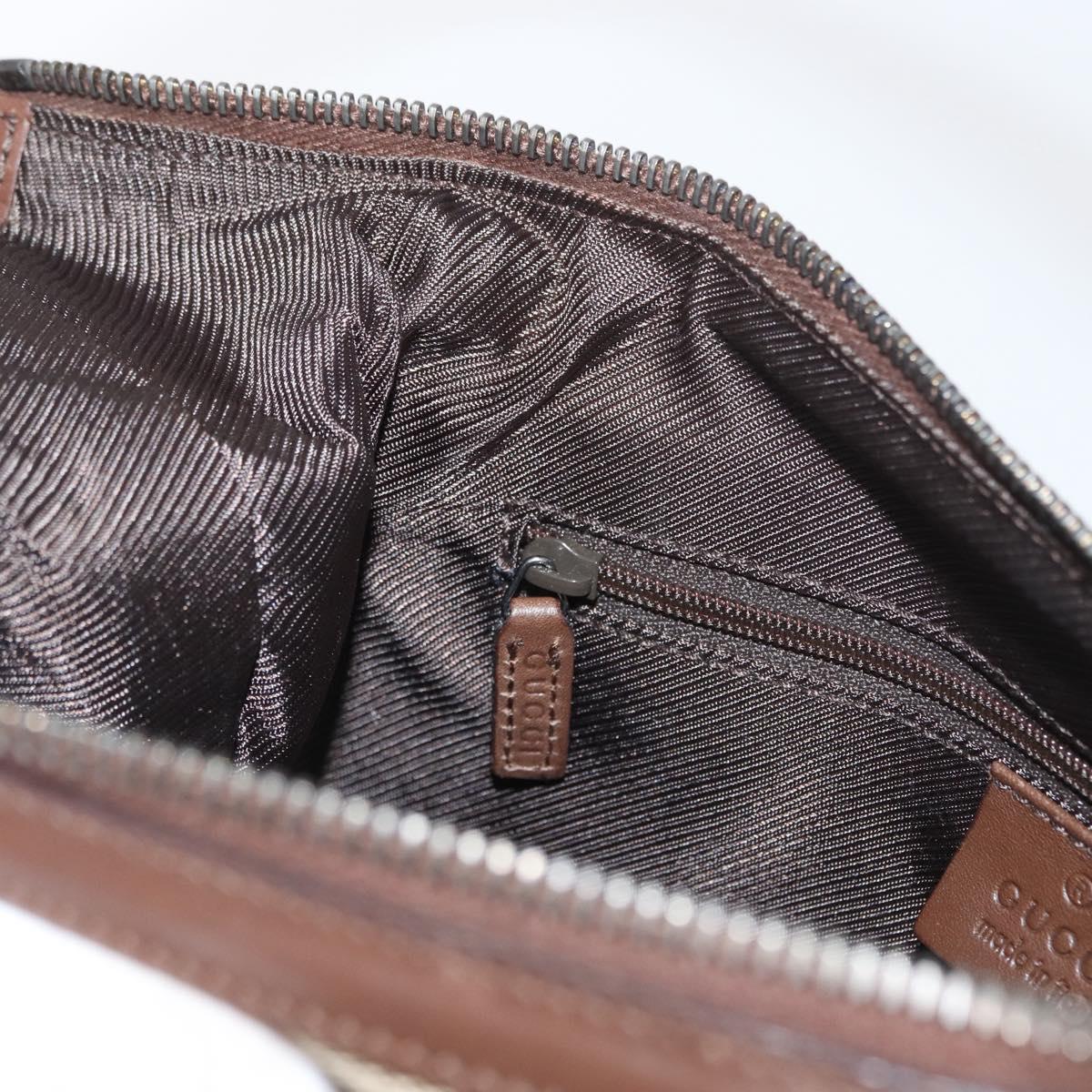 GUCCI GG Canvas Shoulder Bag Beige 001 4299 Auth mr2016