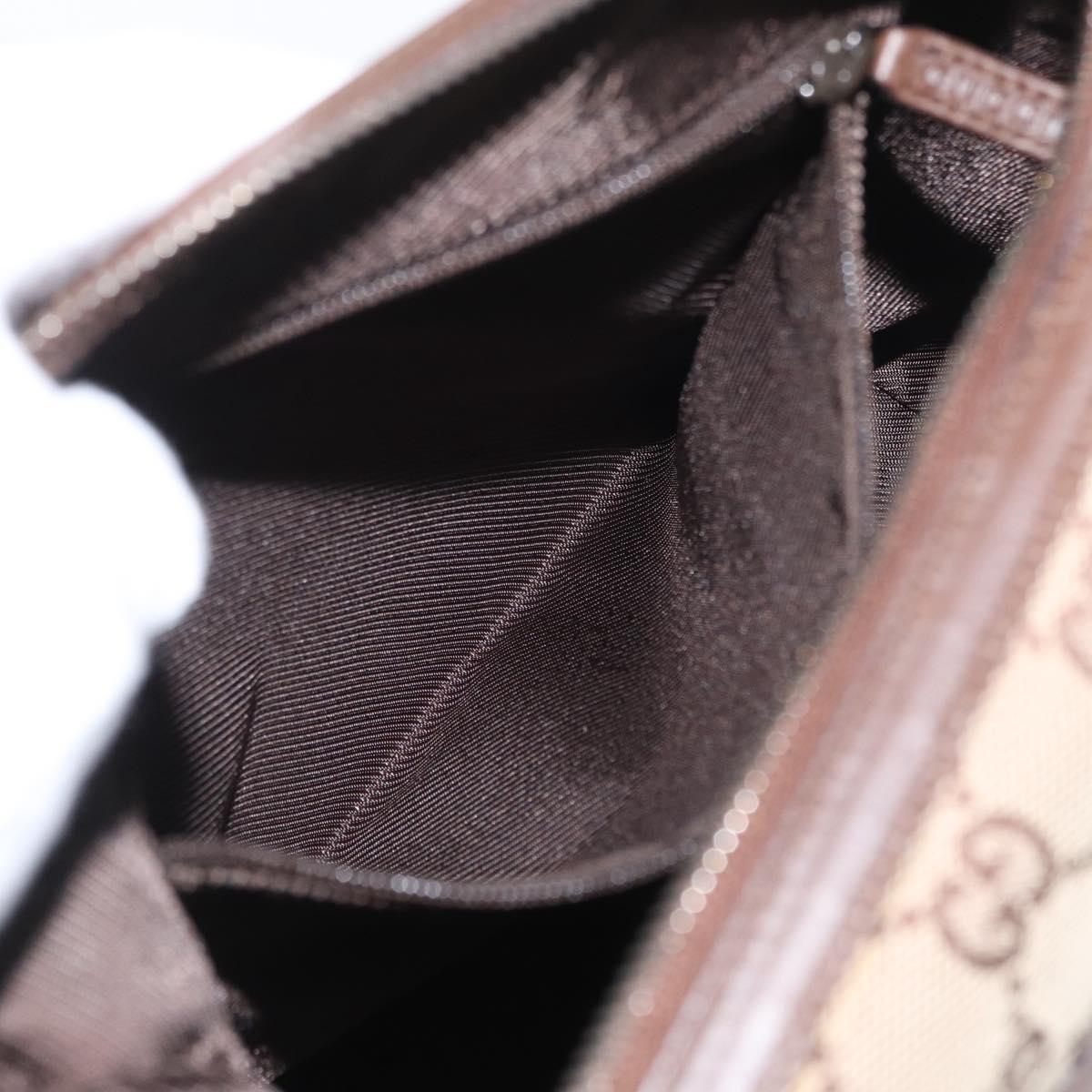 GUCCI GG Canvas Shoulder Bag Beige 001 4299 Auth mr2016