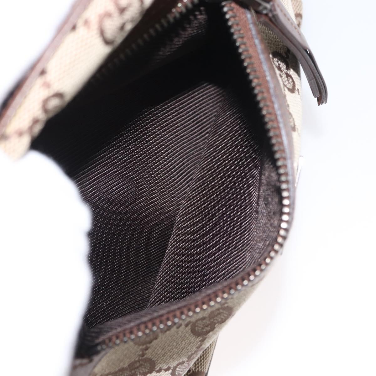 GUCCI GG Canvas Shoulder Bag Beige 001 4299 Auth mr2016