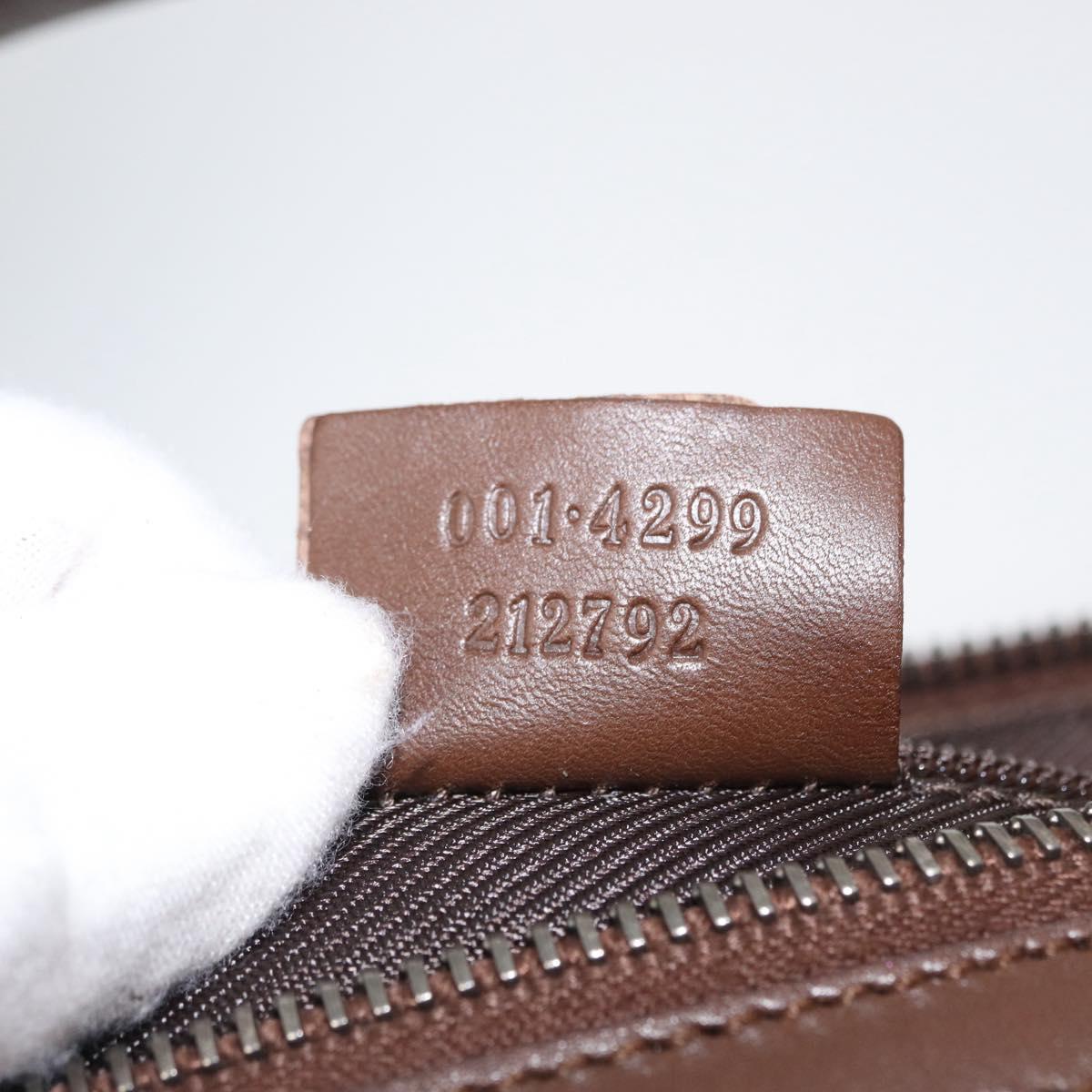 GUCCI GG Canvas Shoulder Bag Beige 001 4299 Auth mr2016