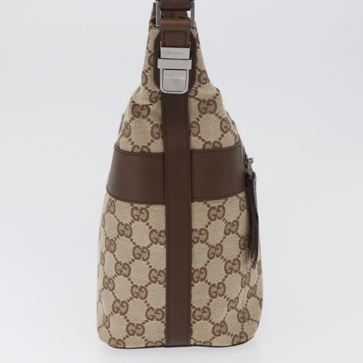 GUCCI GG Canvas Shoulder Bag Beige 001 4299 Auth mr2016