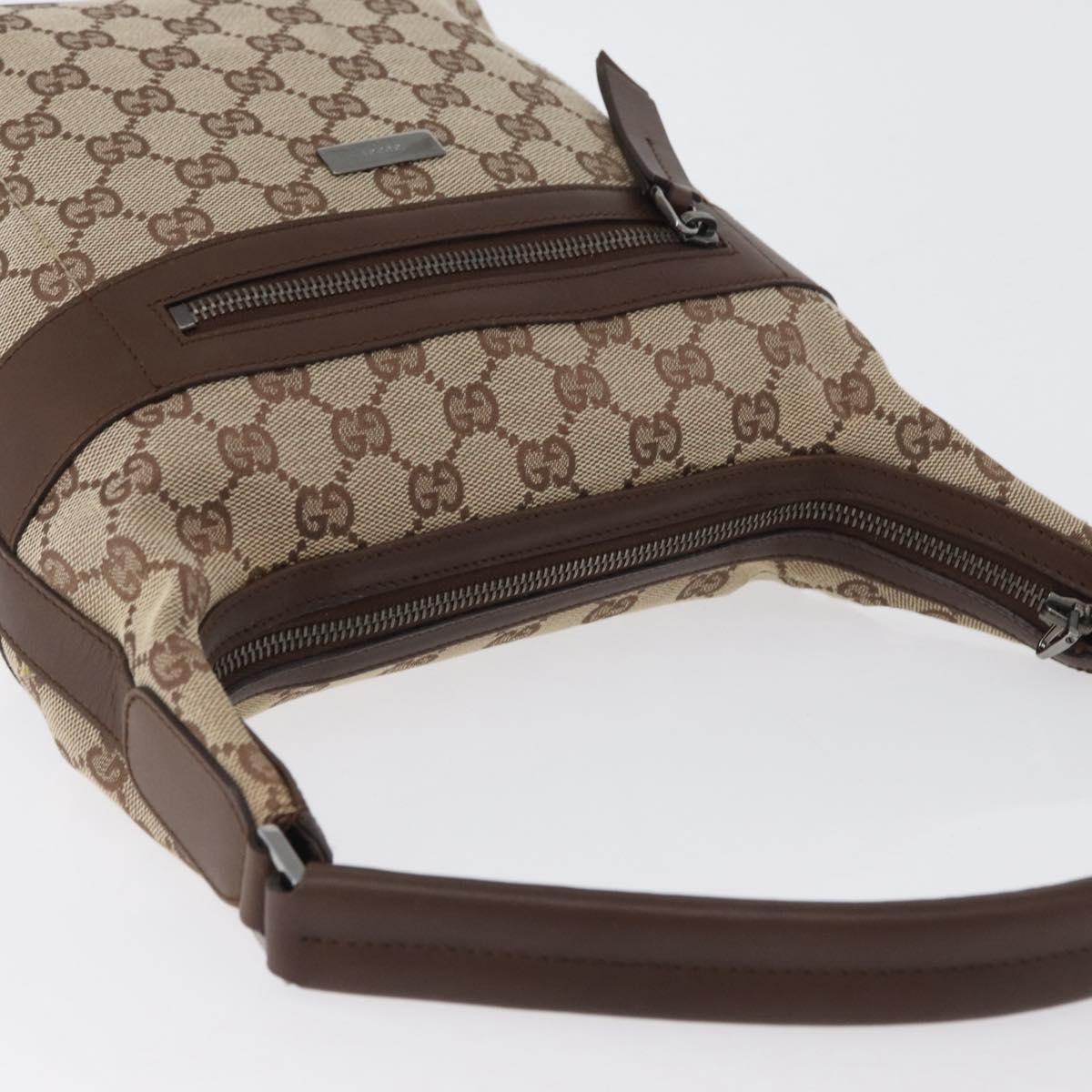 GUCCI GG Canvas Shoulder Bag Beige 001 4299 Auth mr2016