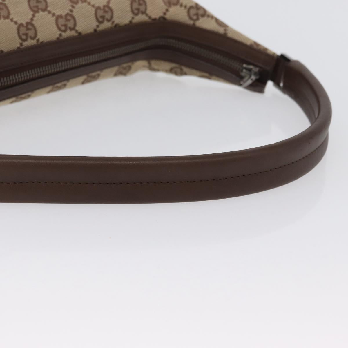 GUCCI GG Canvas Shoulder Bag Beige 001 4299 Auth mr2016