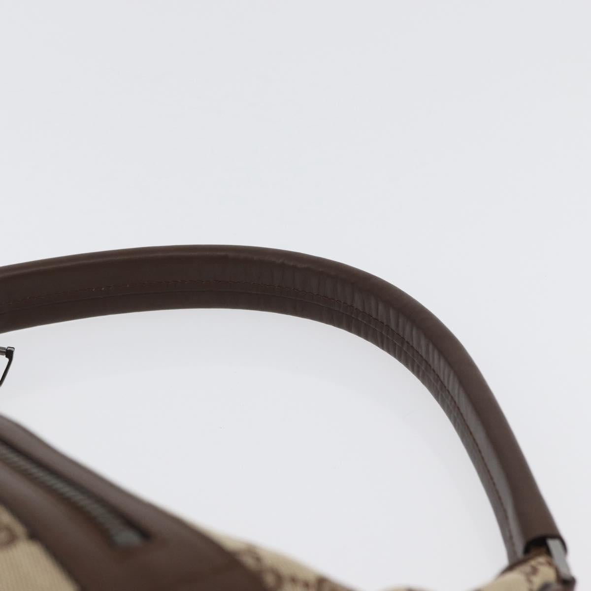 GUCCI GG Canvas Shoulder Bag Beige 001 4299 Auth mr2016