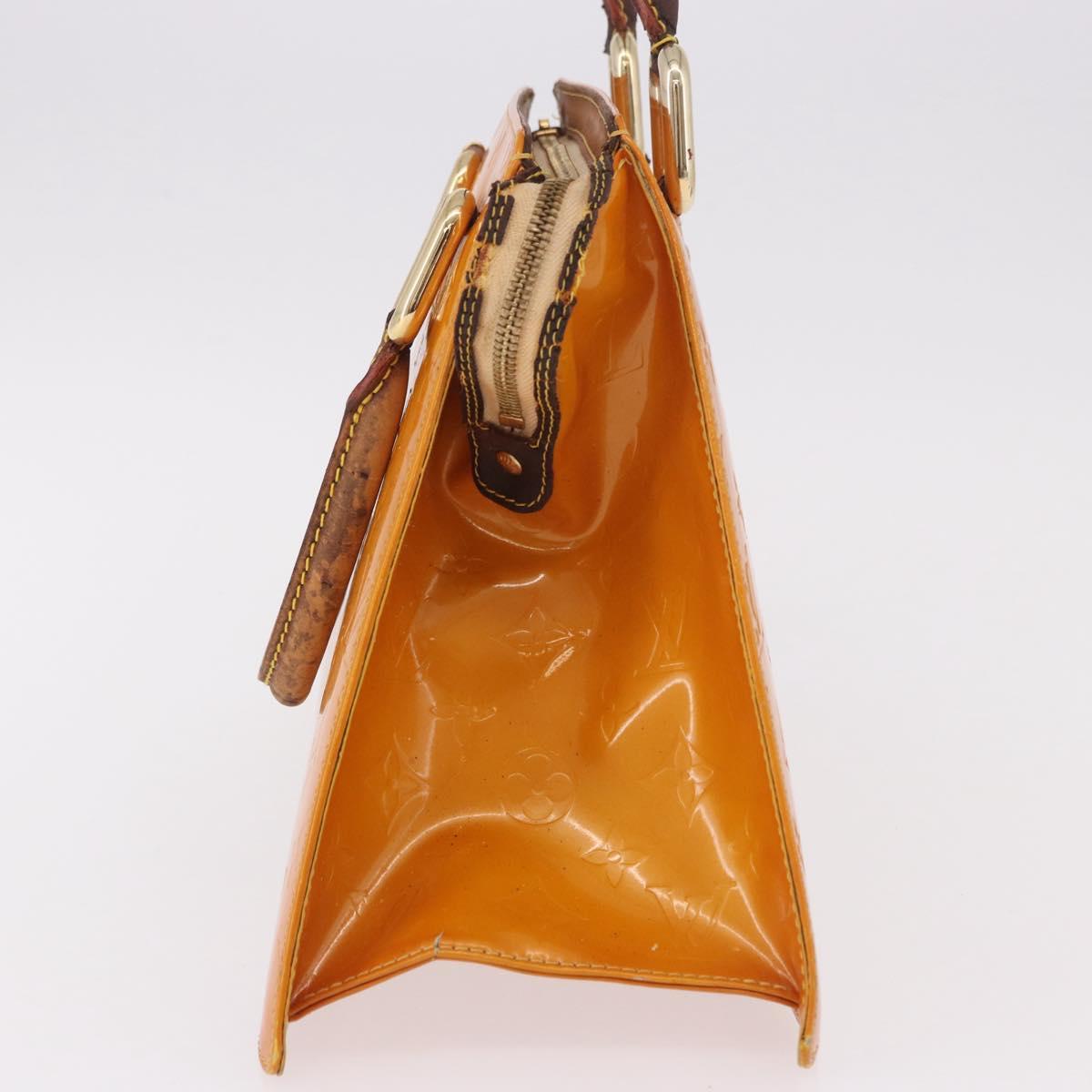 LOUIS VUITTON Monogram Vernis Forsyth Hand Bag Jaune M91112 LV Auth mr2024