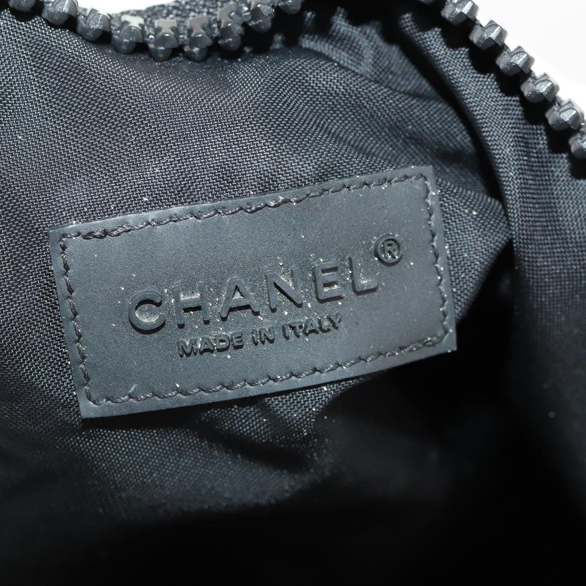 CHANEL Shoulder Bag Vinyl White CC Auth mr2043