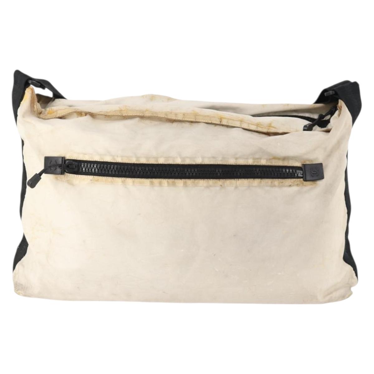 CHANEL Shoulder Bag Vinyl White CC Auth mr2043