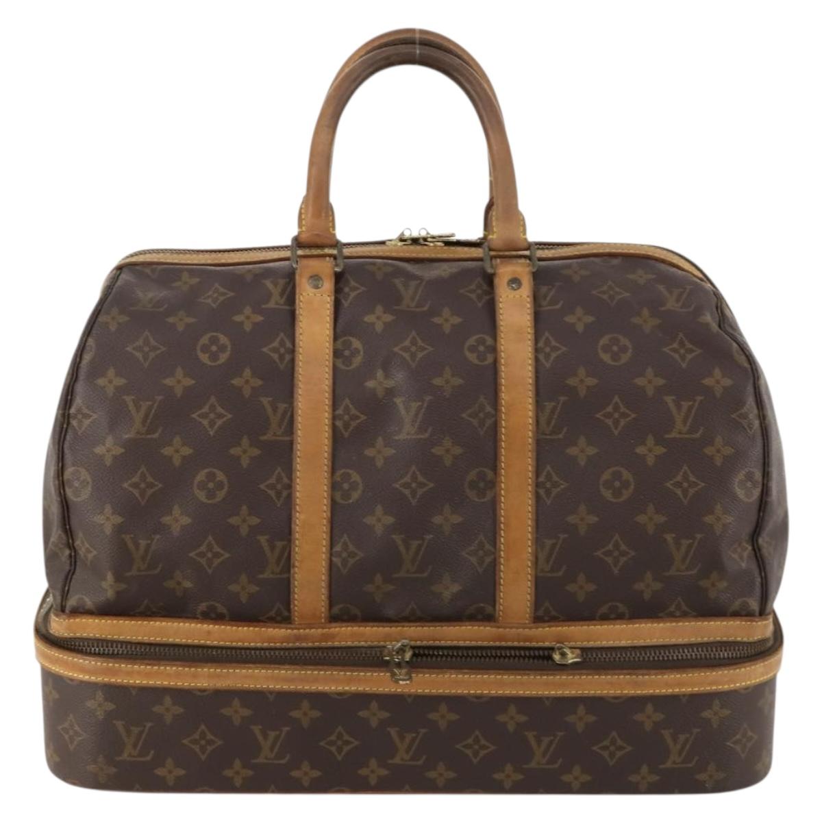 LOUIS VUITTON Monogram Sac Sports Boston Bag M41444 LV Auth mr2092