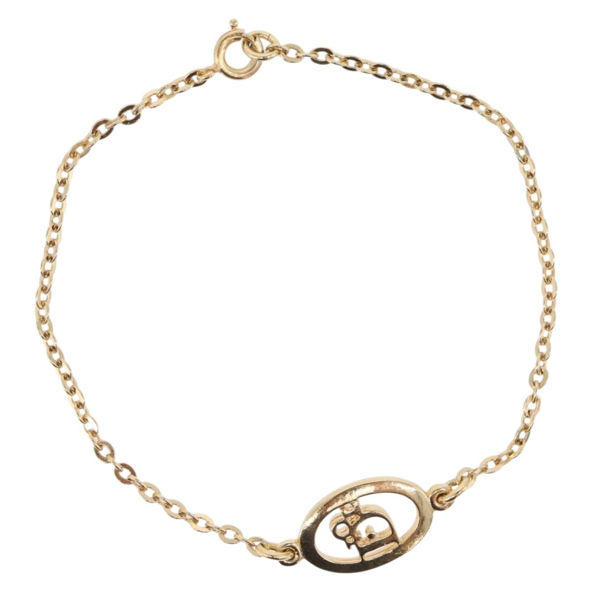 Christian Dior Bracelet metal Gold Auth mr2098