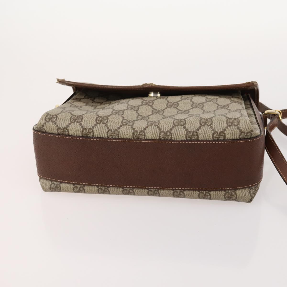 GUCCI GG Canvas Micro GG Supreme Bag PVC 4 Set Beige Brown black Auth mr2102