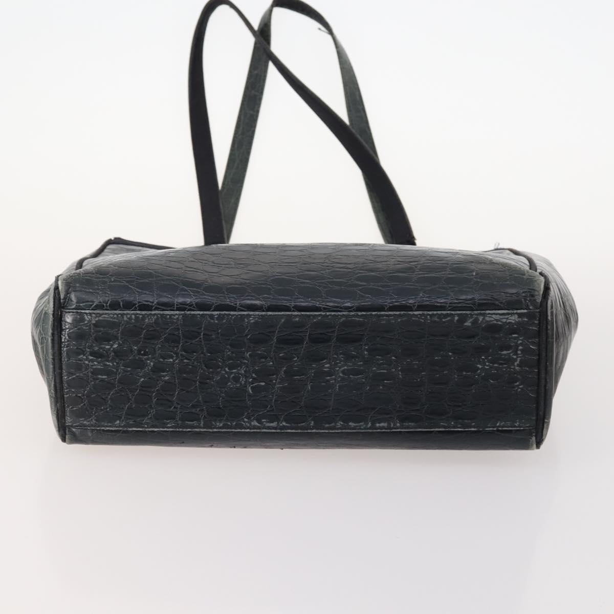 Salvatore Ferragamo Bag Leather nylon 4 Set Black Beige white Auth mr2116