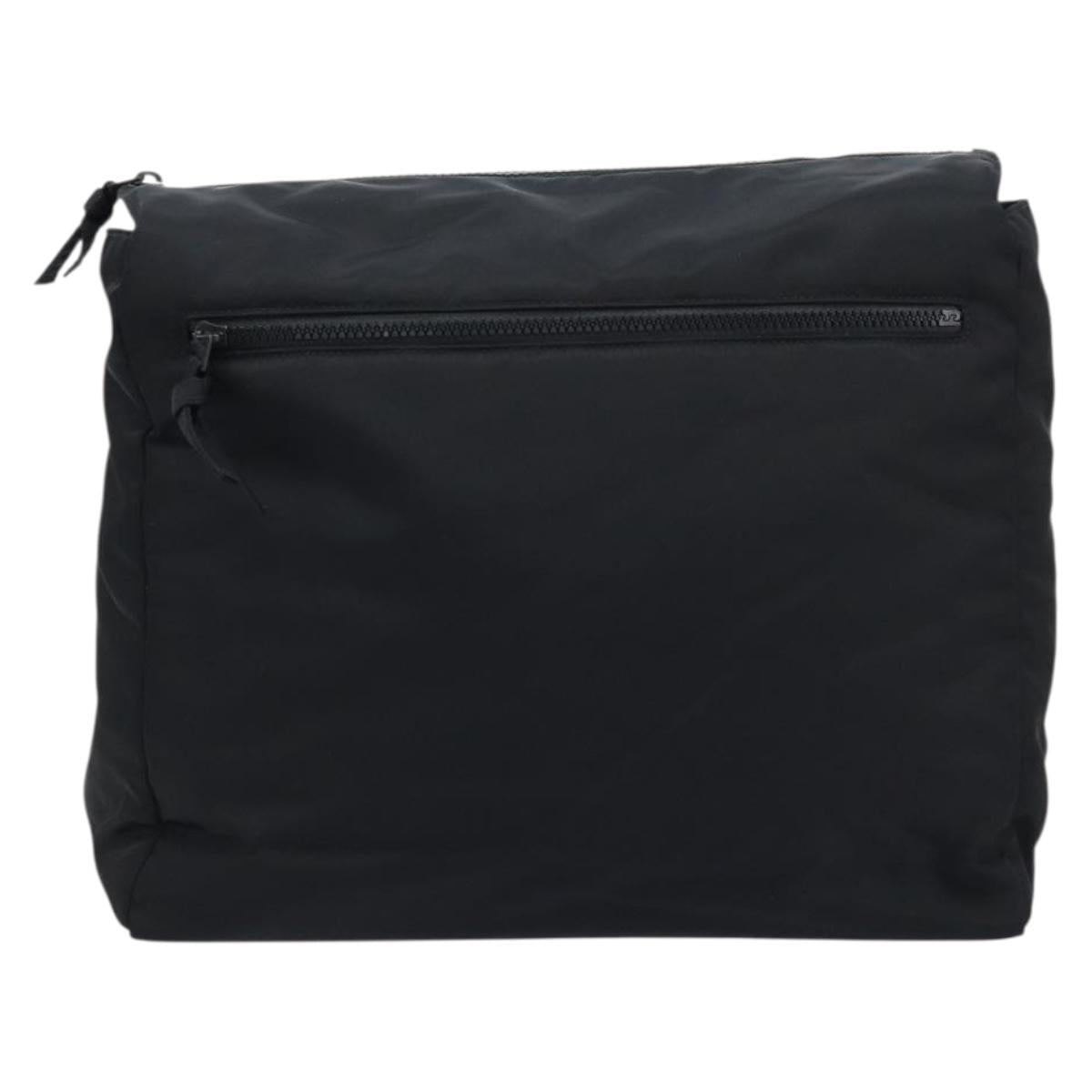 BOTTEGA VENETA Clutch Bag Nylon Black Auth mr2132