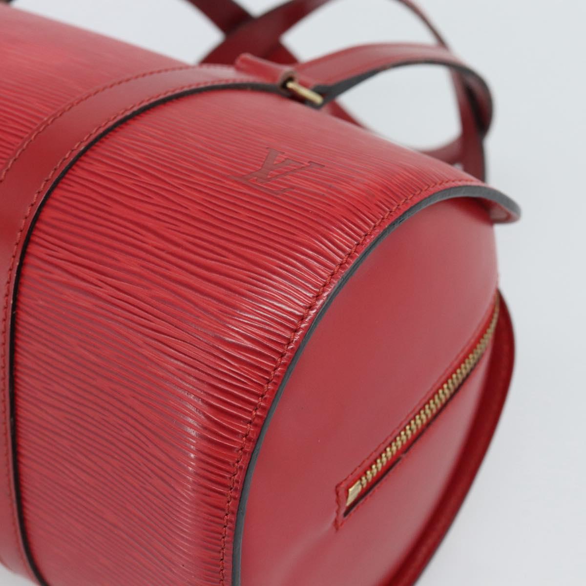LOUIS VUITTON Epi Soufflot Hand Bag Red M52227 LV Auth mr2144A
