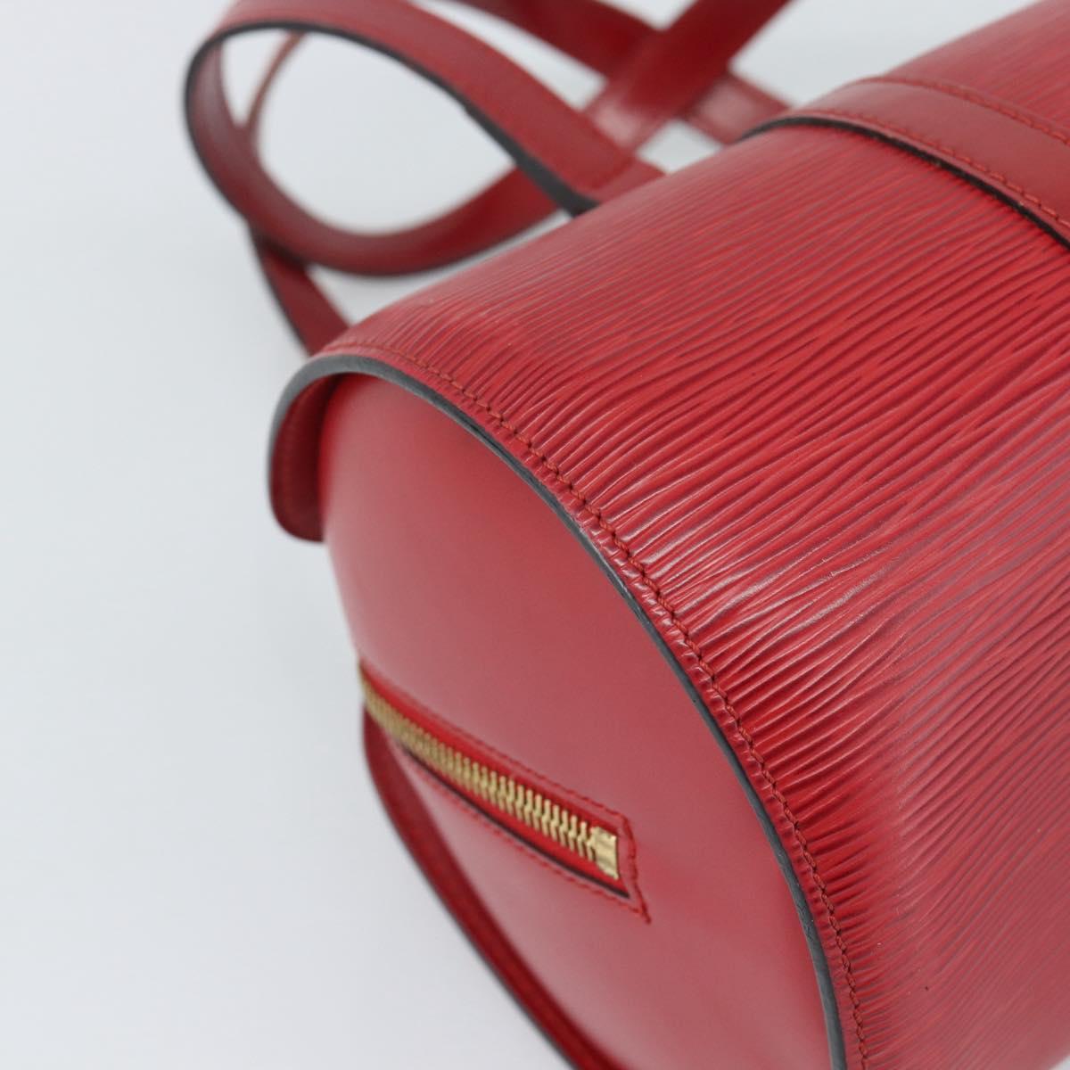 LOUIS VUITTON Epi Soufflot Hand Bag Red M52227 LV Auth mr2144A