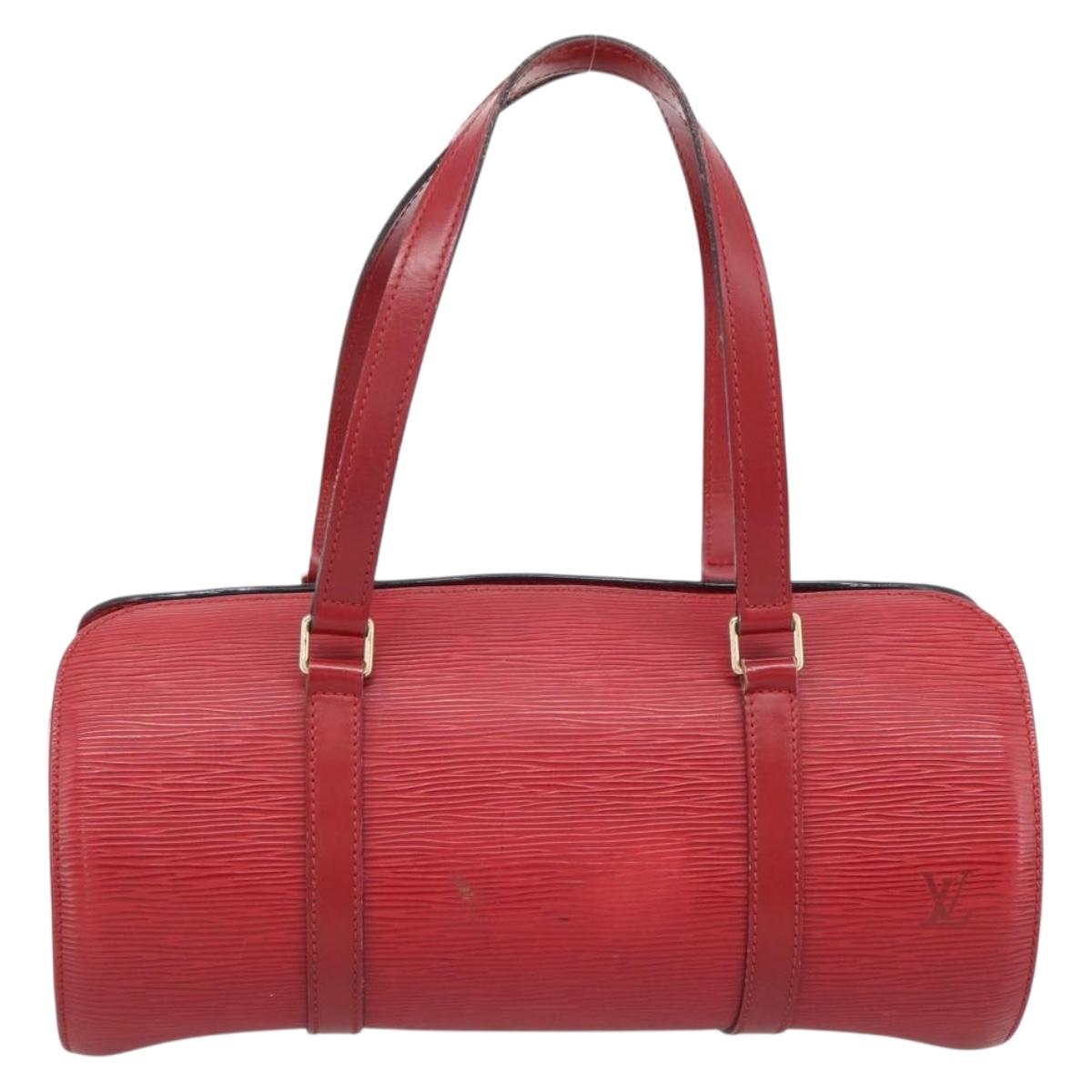 LOUIS VUITTON Epi Soufflot Hand Bag Red M52227 LV Auth mr2144A